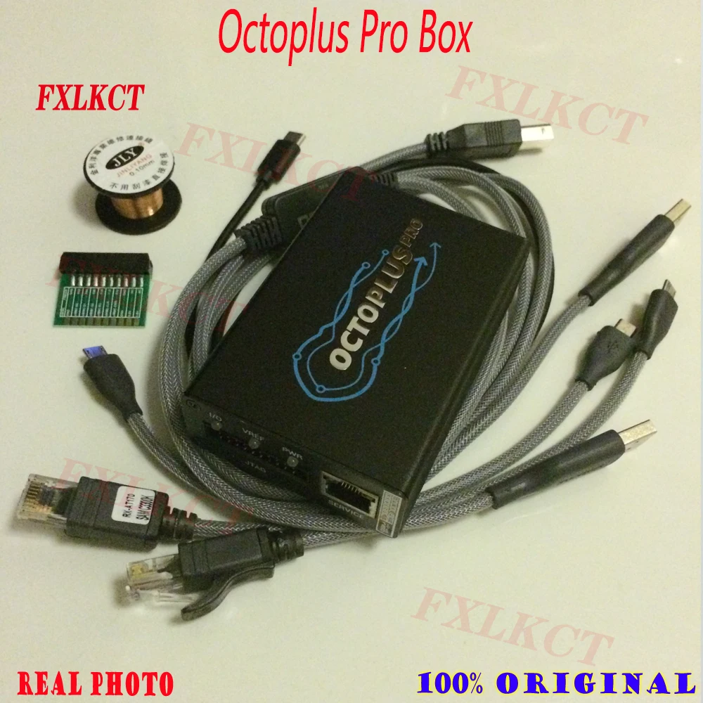 

Octoplus Pro Box with 7 in 1 Cable/Adapter Set (Activated for Samsung + LG + eMMC/JTAG)