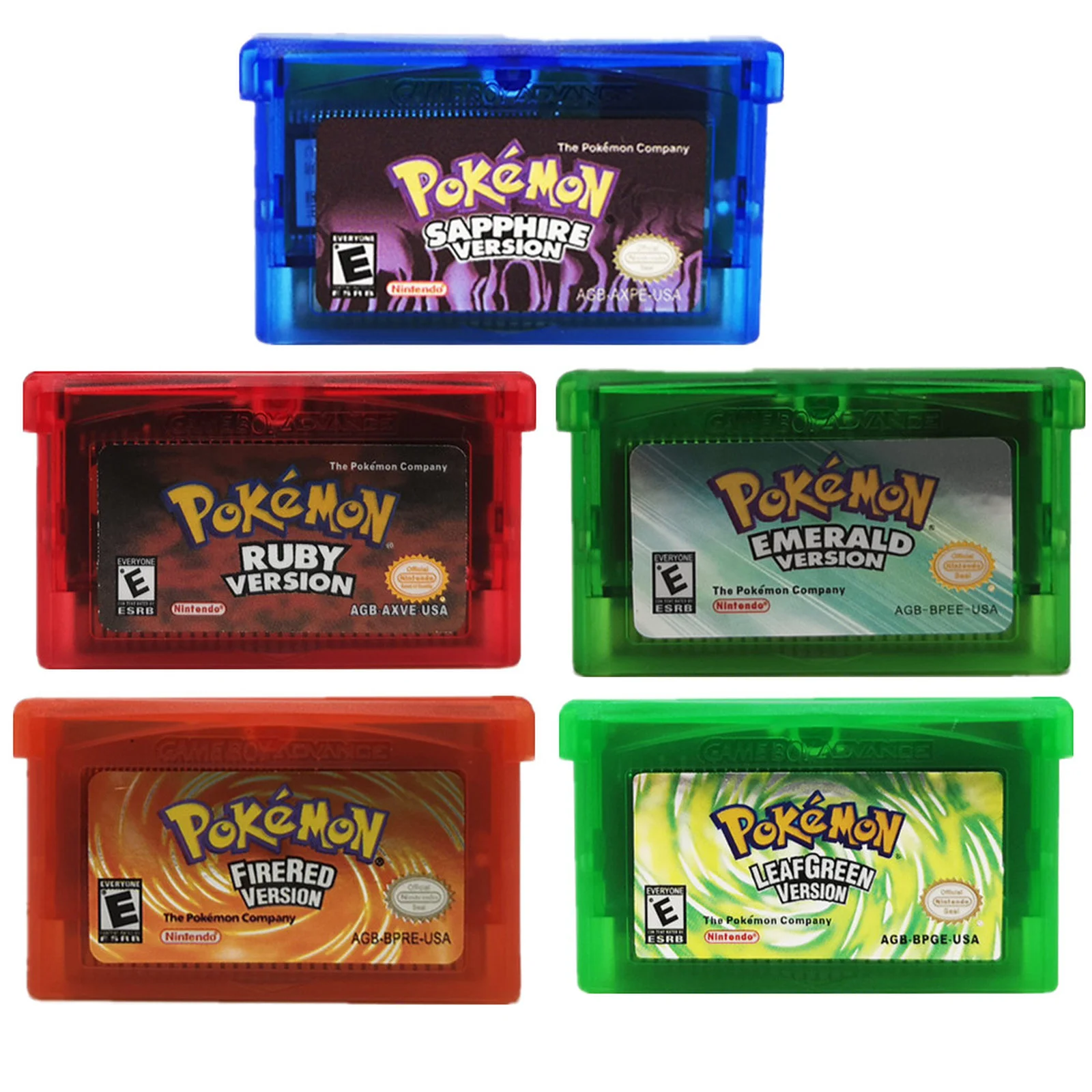 Pokemon Series NSDL GB GBC GBA GBA SP Video Game Cartridge Console Card English Classic Game Collect Colorful Version Gifts Toys