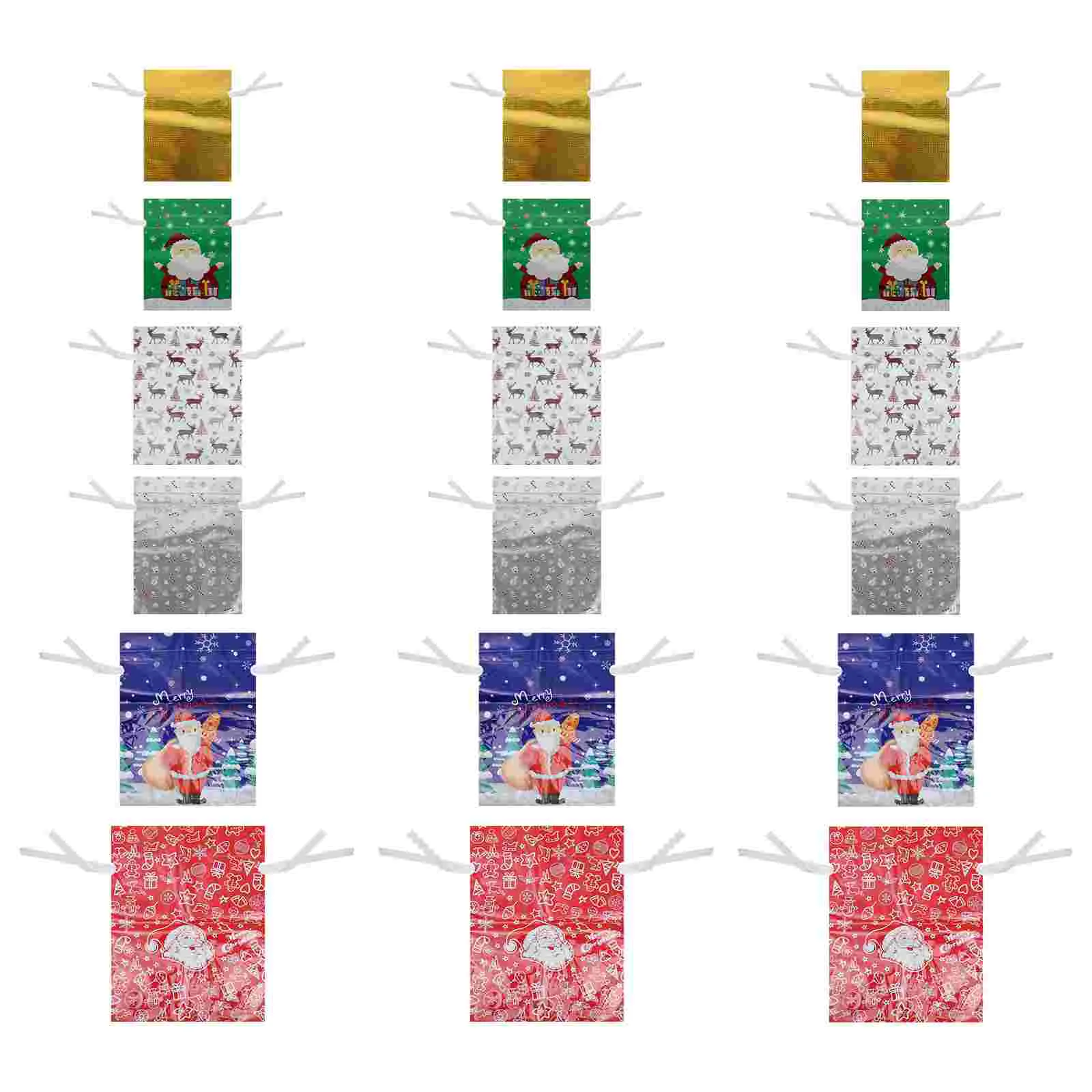 

Bags Bag Gift Christmas Present Santa Wrapping Drawstring Candyholiday String Tote Containers Snack Favor