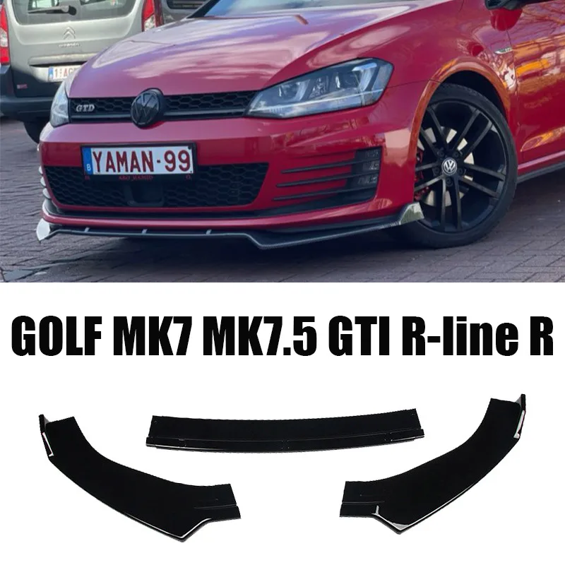 

Разветвитель переднего бампера для Volkswagen Golf 7 7,5 MK7 MK7.5 GTI GTD R-Line 2012-2020