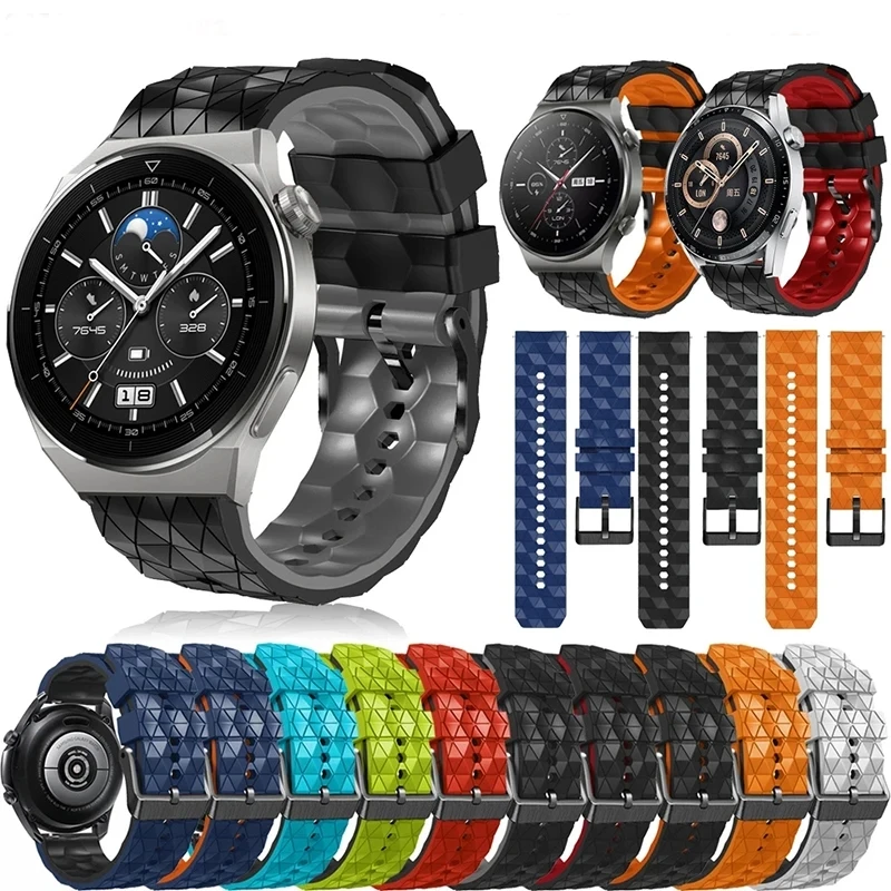 Ремешок силиконовый для Huawei Watch GT 4 GT4 46 мм браслет наручных часов GT3 GT2 3 2 Pro SE Runner 22
