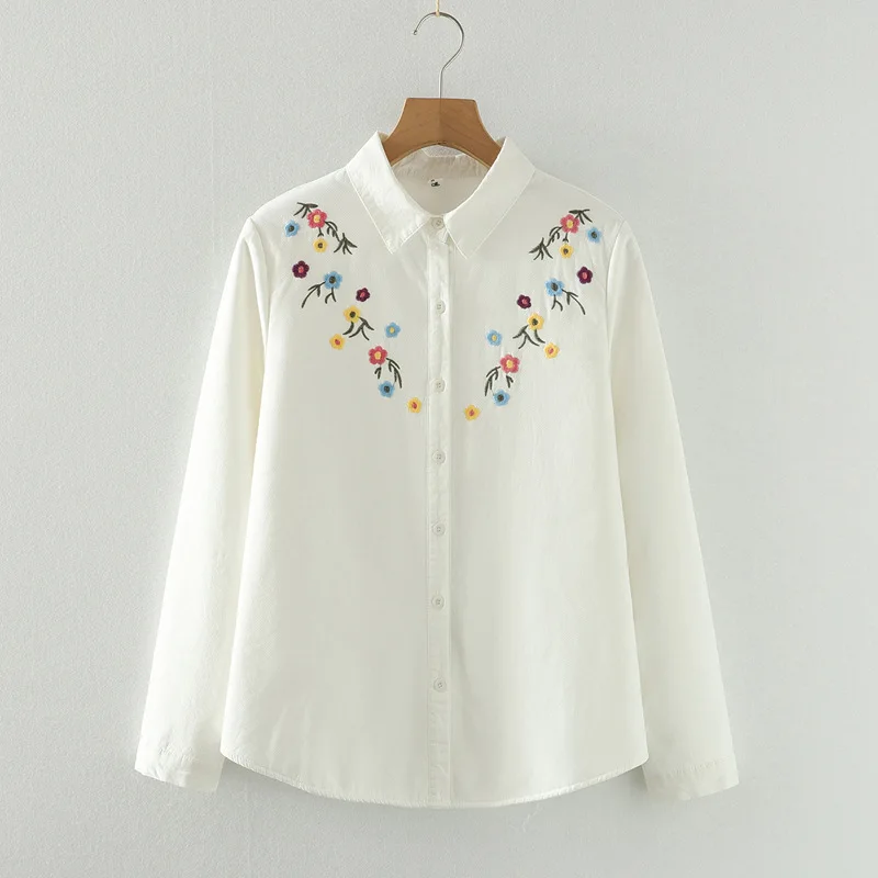 Новая осенняя хлопковая рубашка из плотного флиса женская с длинными рукавами и