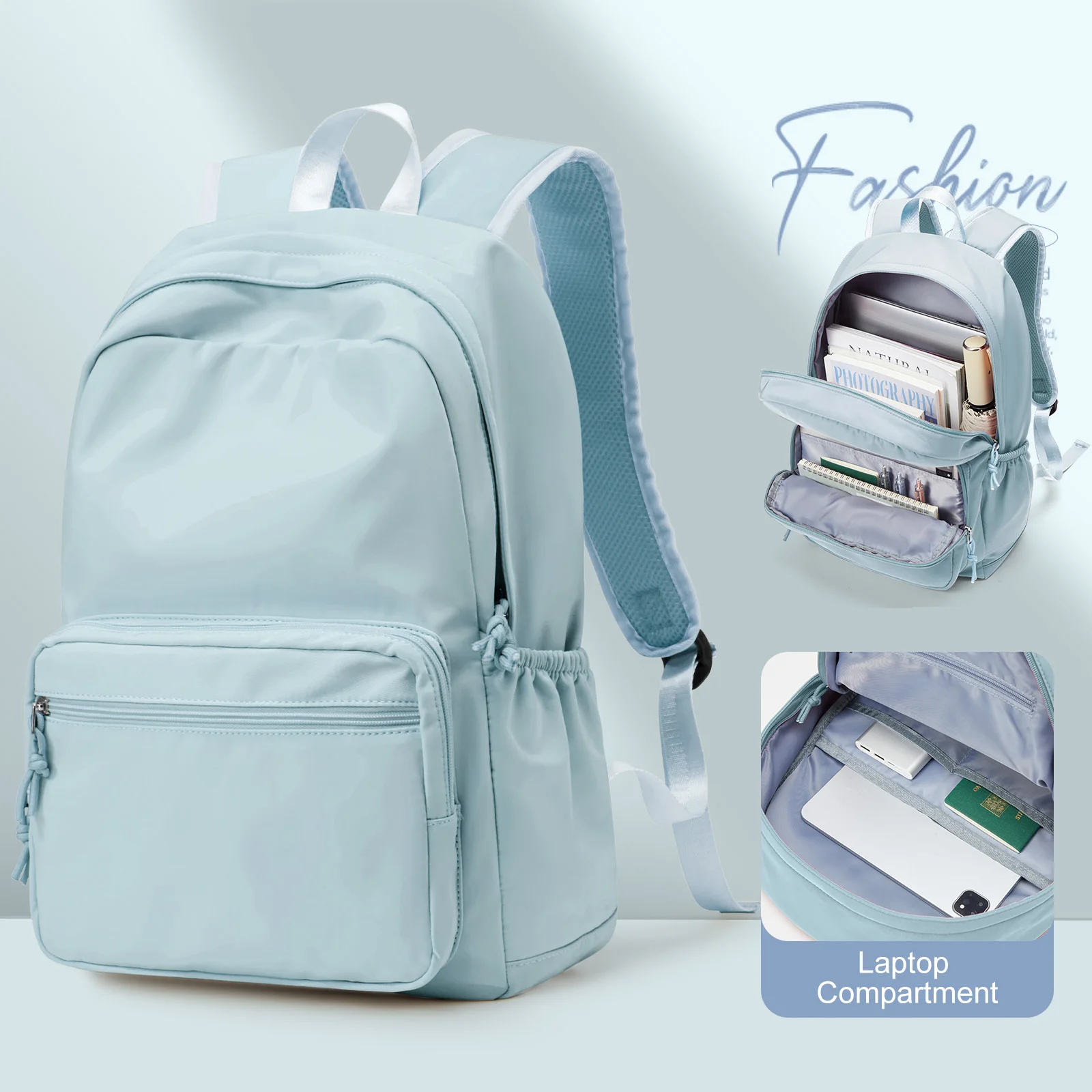 Легкий Нейлоновый Школьный Рюкзак Унисекс Для Учащихся Средних И Старших