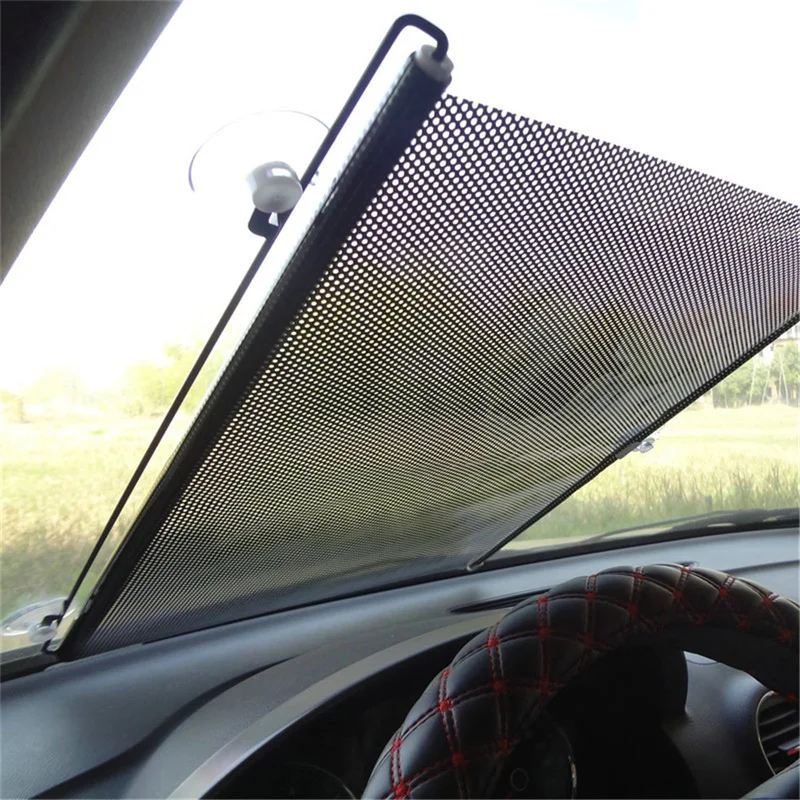 

Car Sunshade Curtain Rear Side Retractable Window Front/Back Anti-UV Windshield Sun Block Blinks Cover Suction Cup Cars Parts