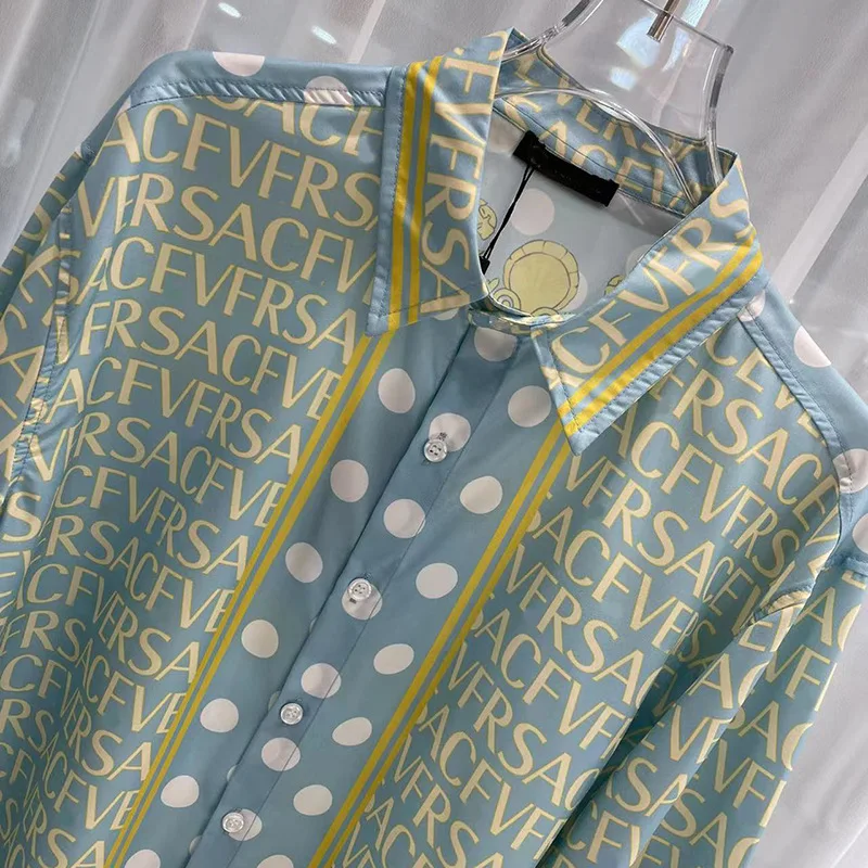 Мужская Повседневная Рубашка С Длинным Рукавом Весенне-осенний Дизайн Принтом