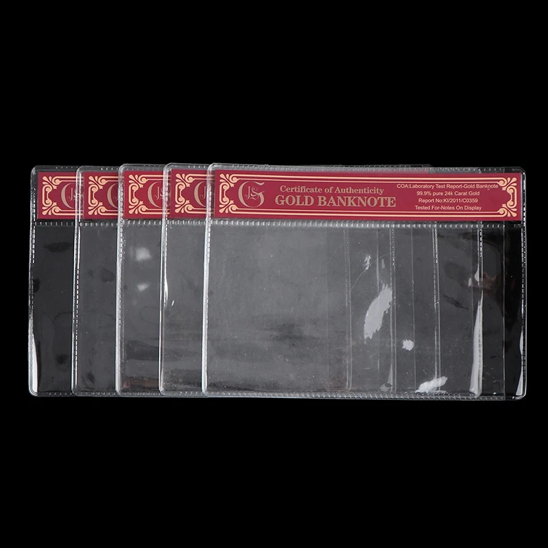 1 шт. COA Обычная Золотая банкнота новый продукт фольга в ПВХ пластиковой рамке