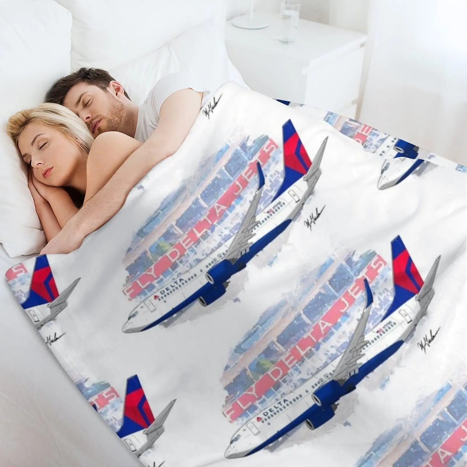 Одеяло Fly Delta Jets фланелевые одеяла для одного дивана