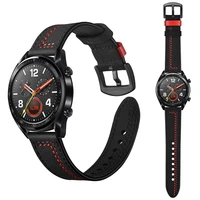 20mm 22mm watch strap for samsung galaxy watch 46mm correa amazfit gts 2 mini bip 47mm huawei watch gt 2 gear s3 leather band