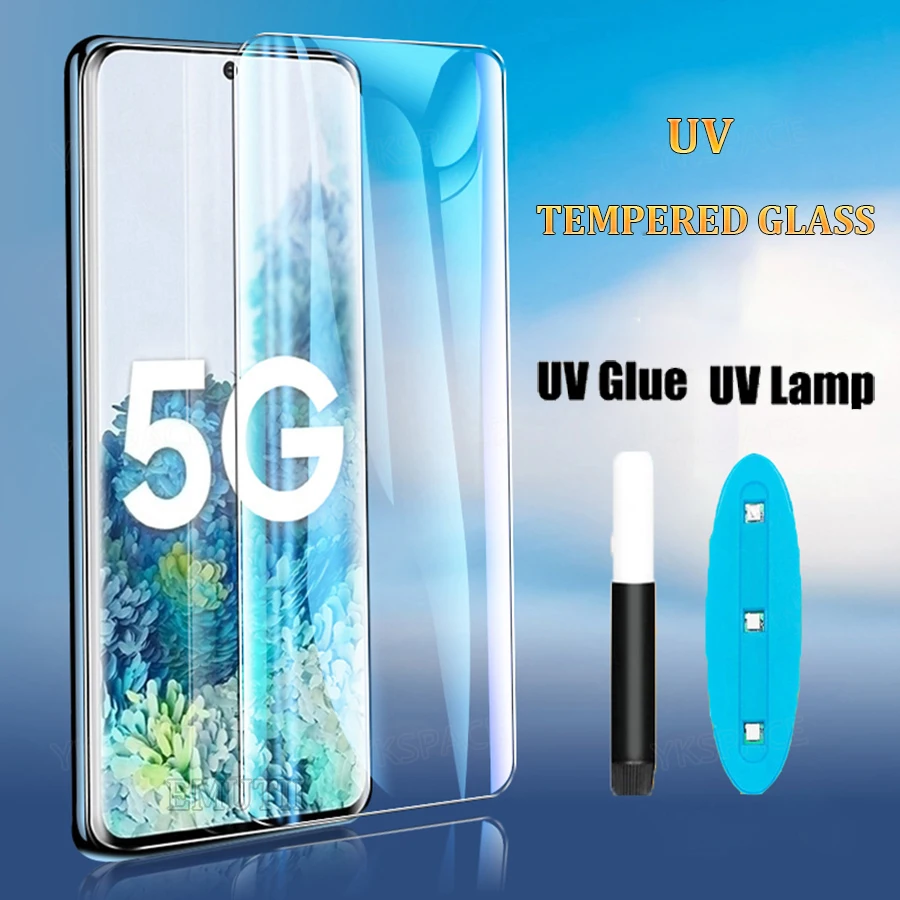 UV Liquid Full Glue 6D Screen Protector For Huawei Honor 60 SE 70 50 30 Pro Plus V40 Magic 3 4 Pro Ultimate 9H Tempered Glass