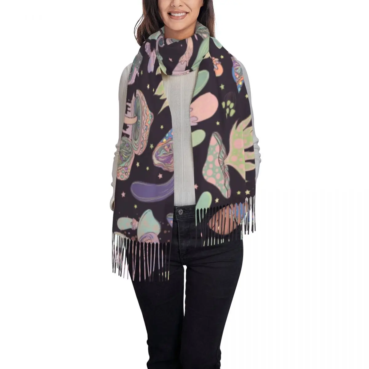 Пользовательские волшебные психоделические грибы с узором триповый музыкальный