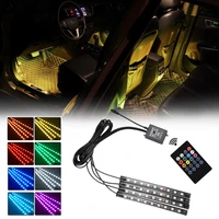 new enegry vehicle foot ambient with usb neon mood lighting music control app rgb auto interior decorative atmosphere light