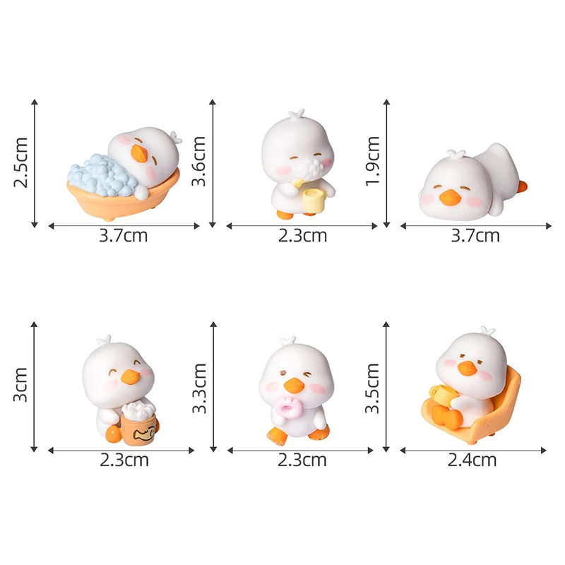 

Фигурки утки ПВХ 6 шт.