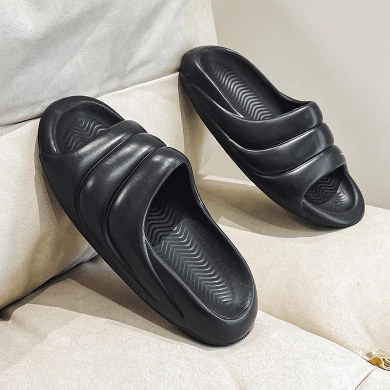 

Summer Slippers Men 2023 Beach Outdoor Non-slip Waterproof Casual Sandals Fashion Comfortable Men's Indoor Home Flip-flops