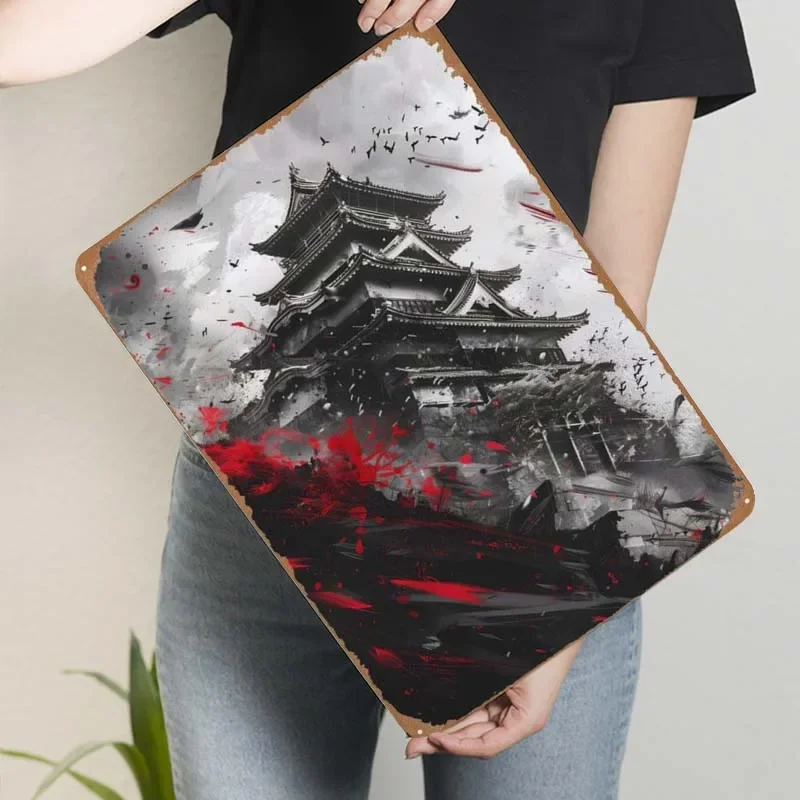 Металлический плакат осада в алле домашний декор винтажный металлический