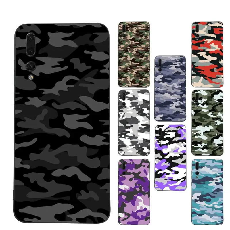 

Camouflage Camo military Phone Case for Huawei P30 40 20 10 8 9 lite pro plus Psmart2019
