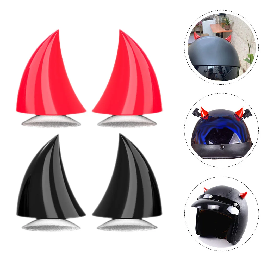 

Украшения для мотоцикла, 4 шт., рога для девочек и мужчин, Аксессуары для велосипеда, сноуборда, пластиковые женские и мужские велосипедные аксессуары