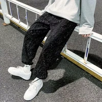 draped drawstring pants mens starry hip hop bouncy sweatpants personality comfortable pants high street handsome
