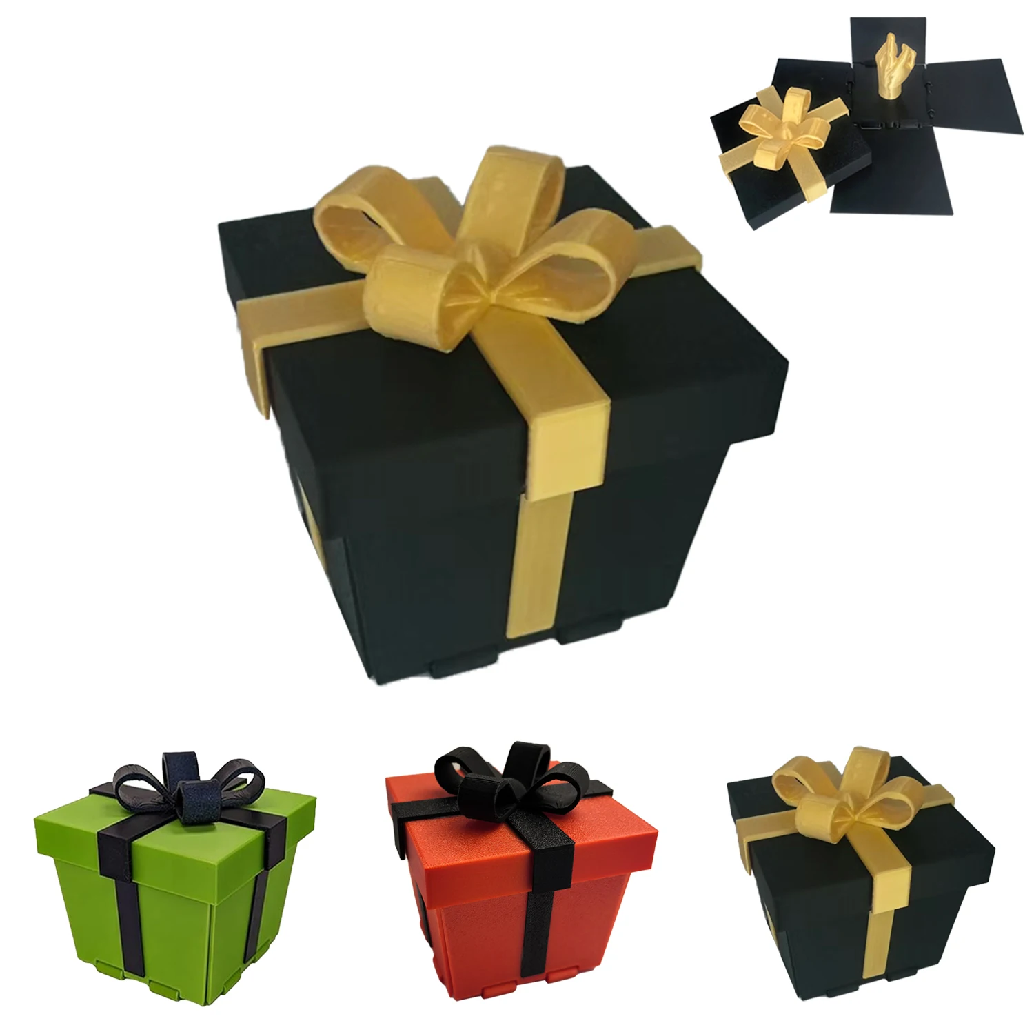 Забавная Подарочная коробка для пальцев раздражающая розыгрышей с крышкой