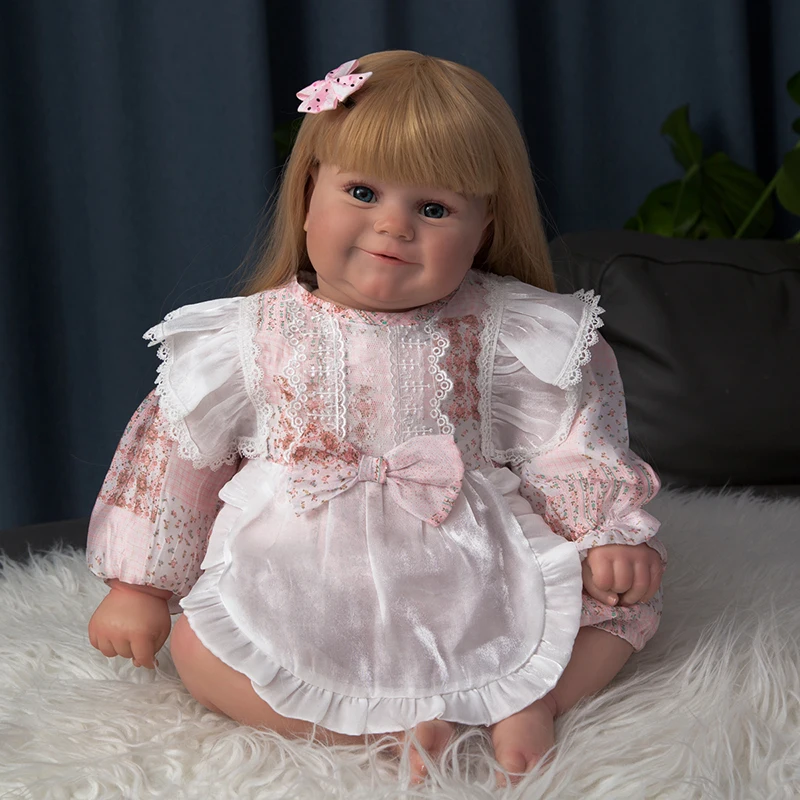 

3D Painted Version Reborn Toddler Maddie Dolls 60 CM Real Touch Popular Soft Silicone Reborn High Quality Toys Doll