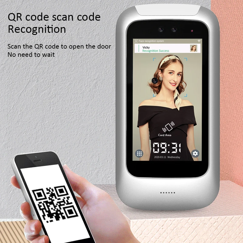 Uface5lite Linux WIFI AI биометрический Face QR-код RFID карта распознавание мобильное