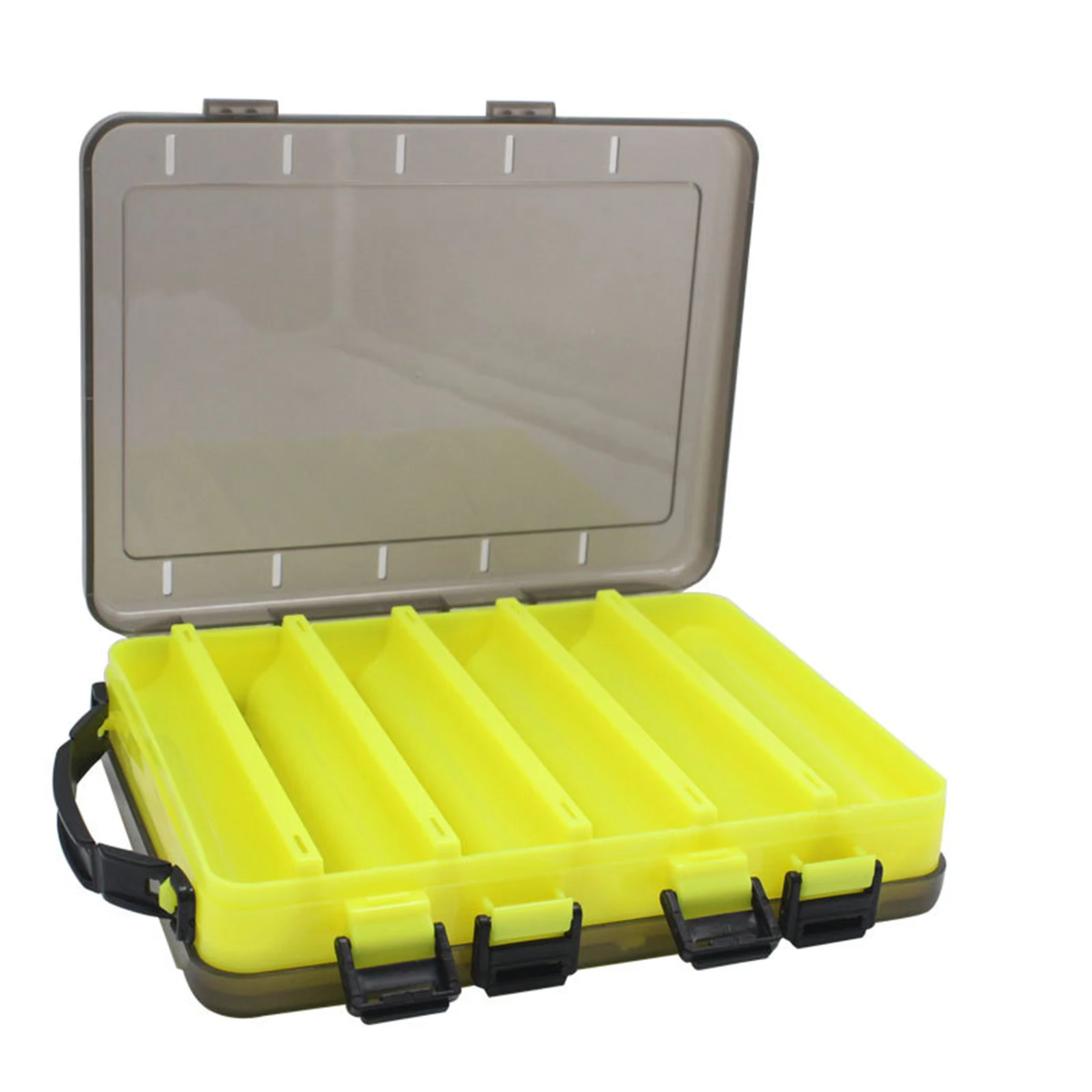 

Double Sided Bait Box Transparent Visible Plastic Bait Hook Box Terminal Fishing Tackle Boxes Fishing Lure Hook Storage Case