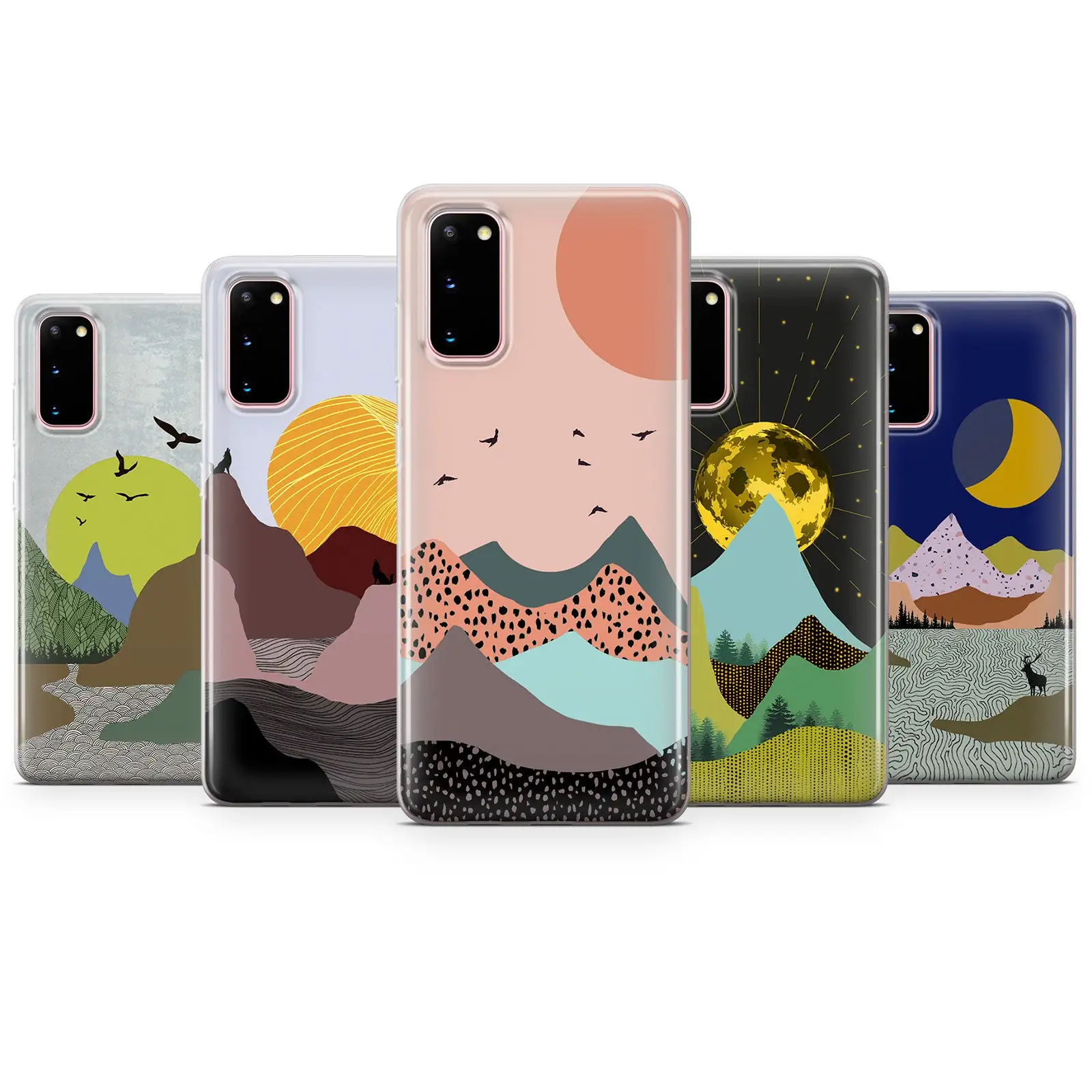 

Aesthetic Nature Phone Case For Redmi Note 11 10 9 8 Pro 10T 9s 8T 7 5 Transparent Clear Case
