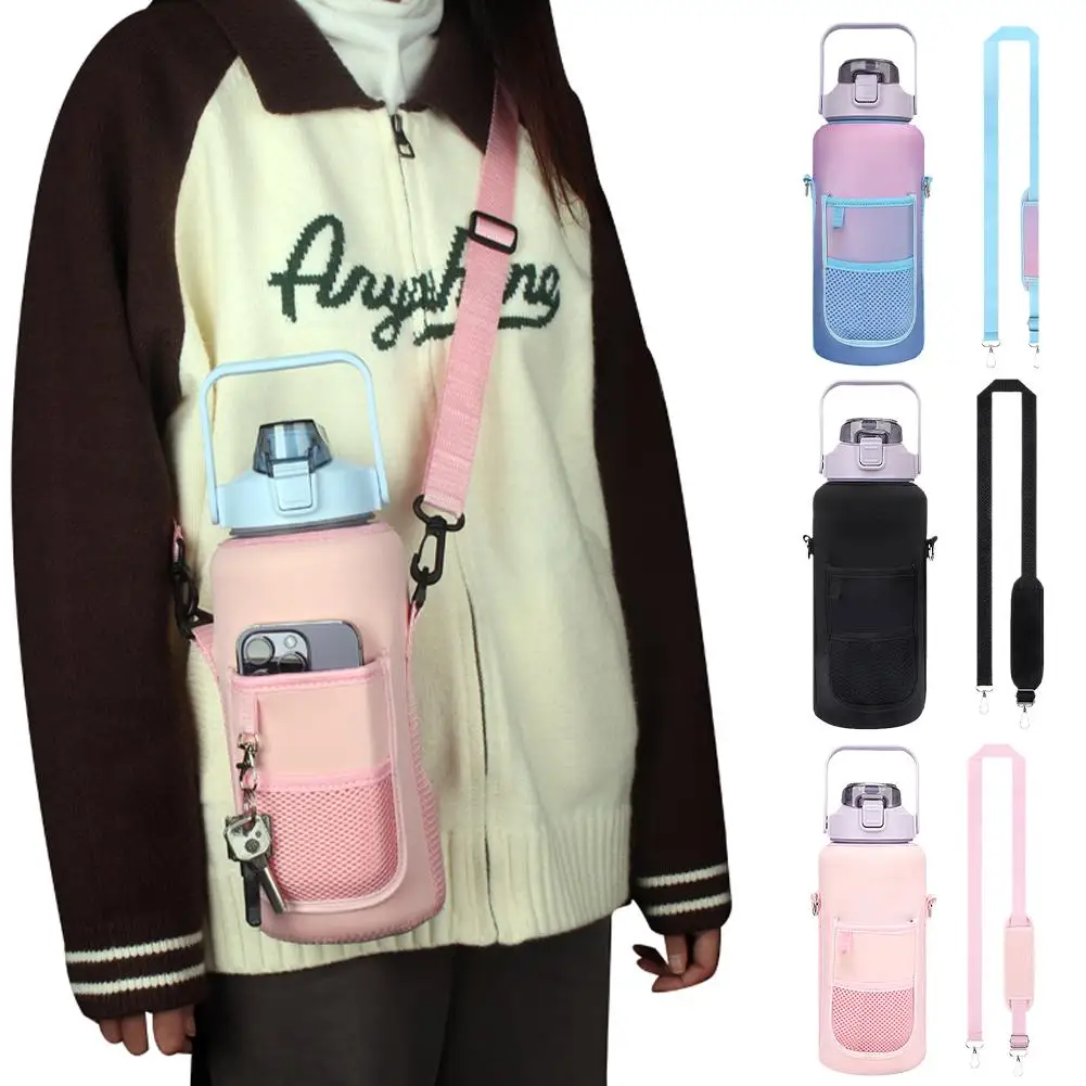 

Water Bottle Cover Insulator Sleeve Bag Outdoor Camping Bag Drinkware Water Heat-resistant Cover Adjustable Jug Durable Spo T5F0