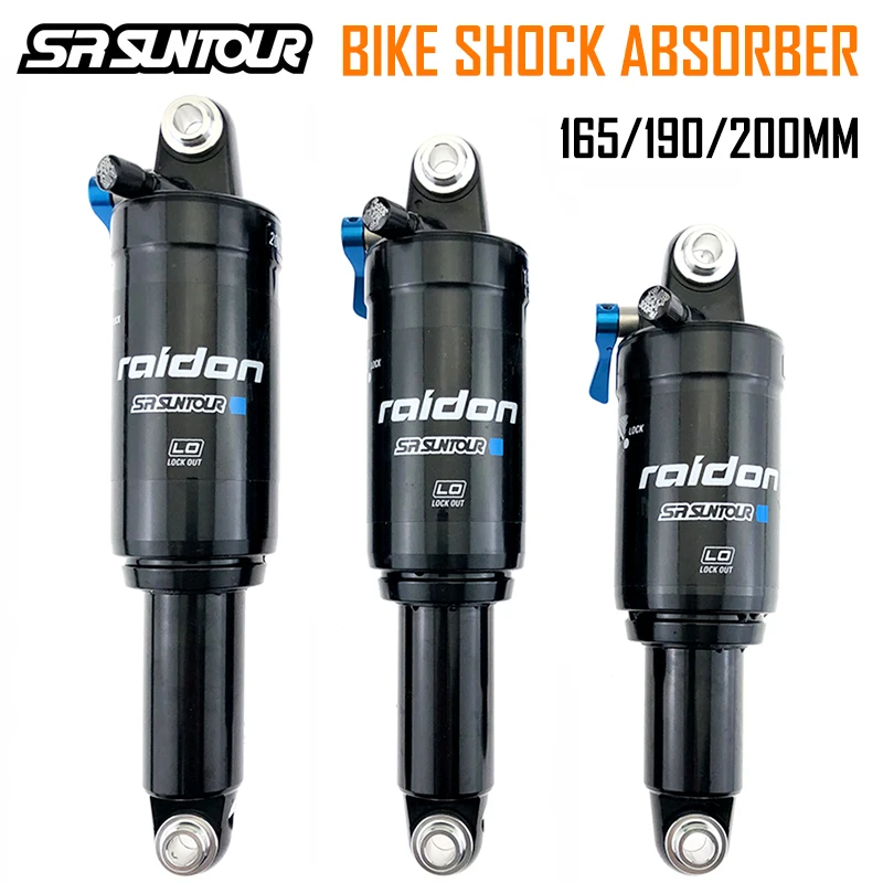 

Suntour MTB Bicycle Suspension Air Shock Mountain Bike Air Rear Shock 165mm 190mm 200mm with Lockout Shock Absorber Suspension