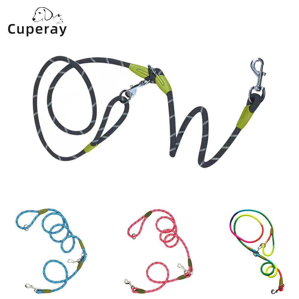 

Hands Free Dog Leash,Multifunctional Dog Training Leads,235cm Nylon Reflective Round Rope for Small & Large Dogs Pet Supplies