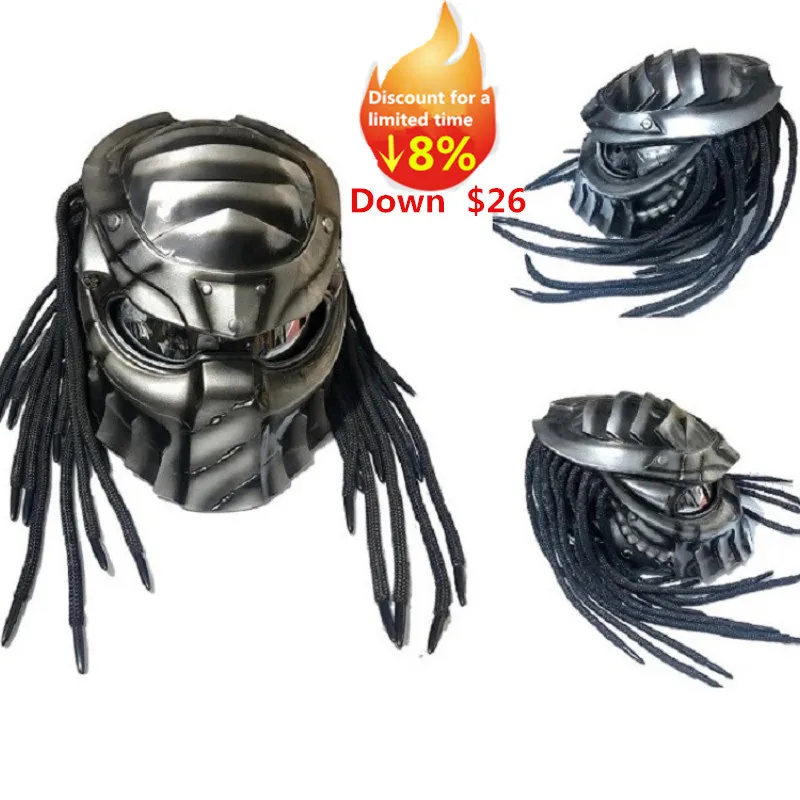 Мотоциклетный шлем в горошек защитный из углеродного волокна на все лицо |