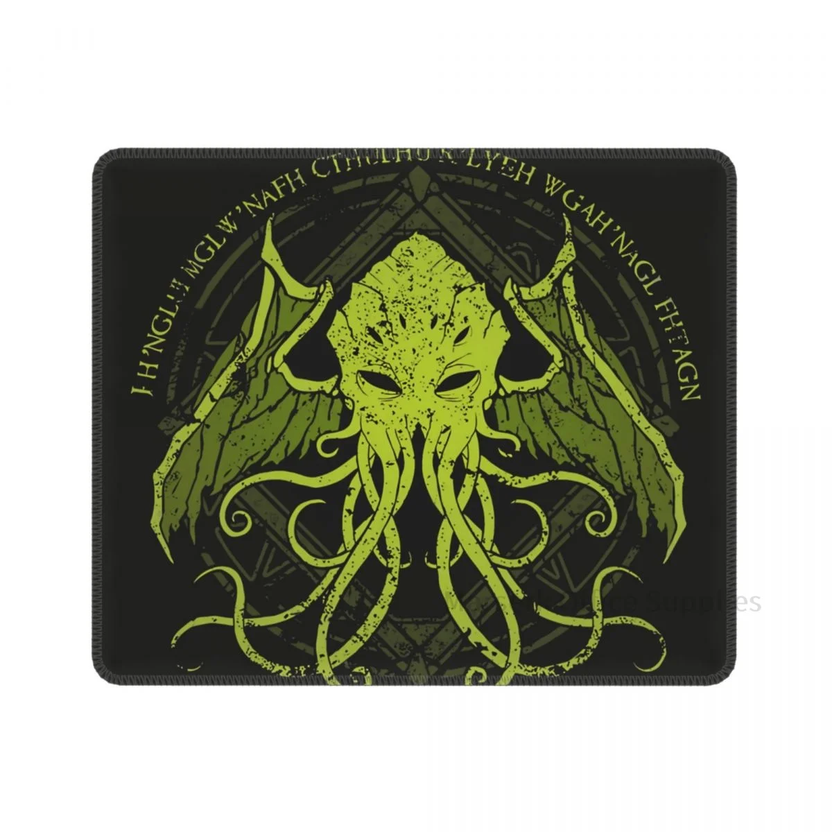 

Distressed Chant Mouse Pad Cthulhu Mythos Gaming Desktop Keyboard Mat Creative Deskpad Lock Border Antiskid Personalized