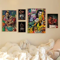 boxer muhammad ali retro kraft paper poster kraft paper prints and posters stickers wall painting