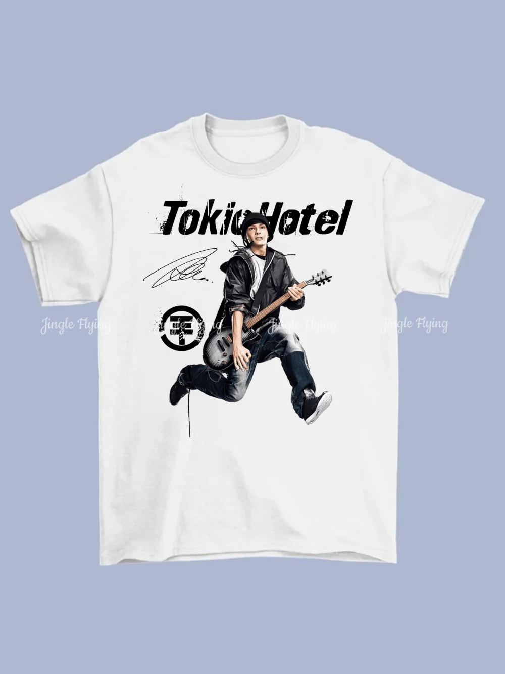 Новый Tom Kaulitz Токио гостиничный знак хлопок подарок для веера белая футболка