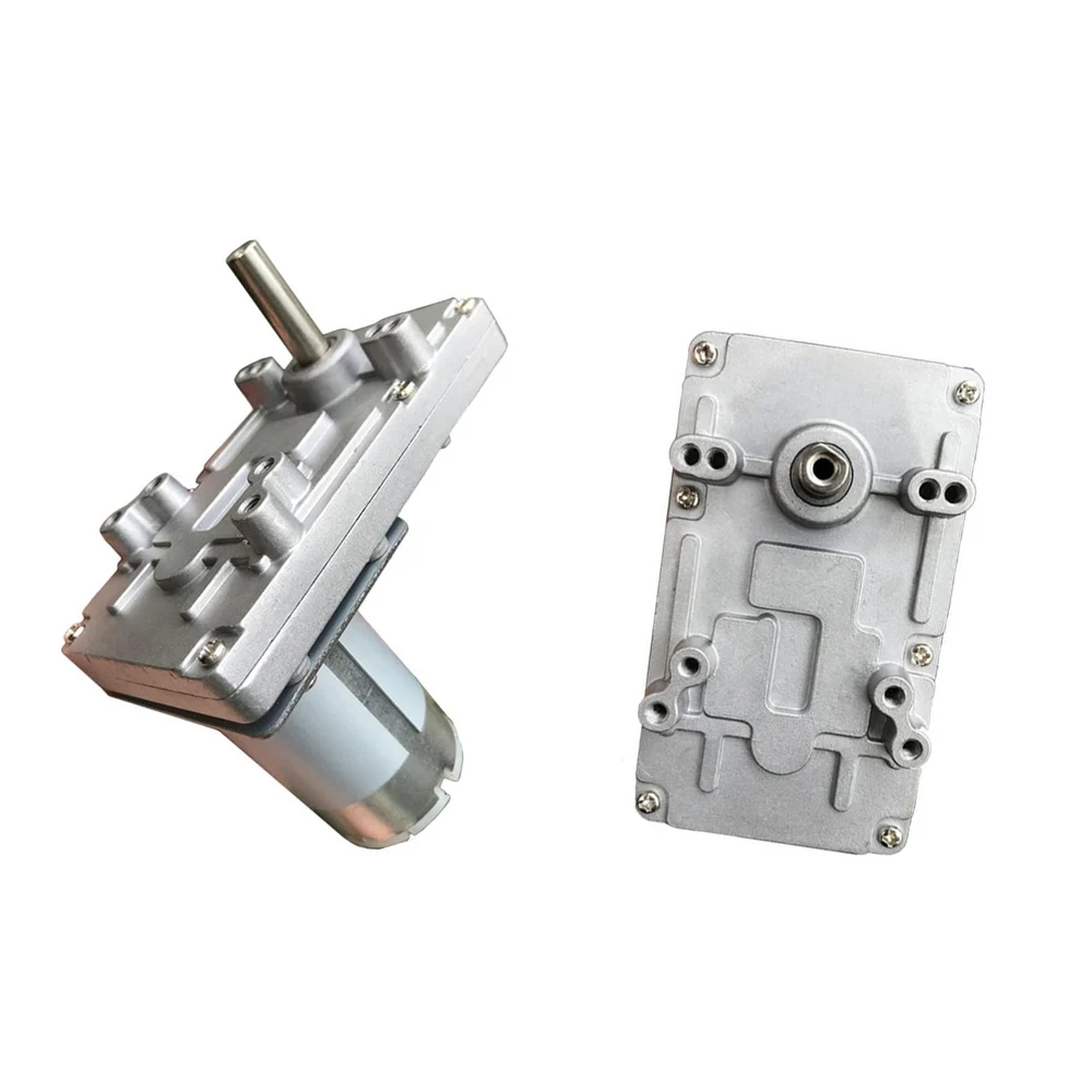 

DC 12V 24V Worm Gear Motor Reducer DC High Torque Electric Motor Metal Gear Reverse Self Lock For Automation Equipment 45-180RPM
