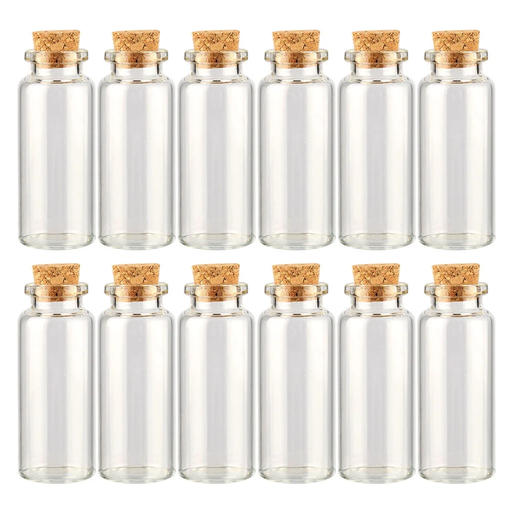 12 шт. банка для бутылок желаний пробковые пробки маленькие стеклянные бутылки