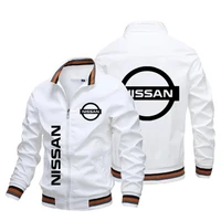 spring and autumn high quality mens jacket trend new nissan car logo printed mens jacket breathable mens top