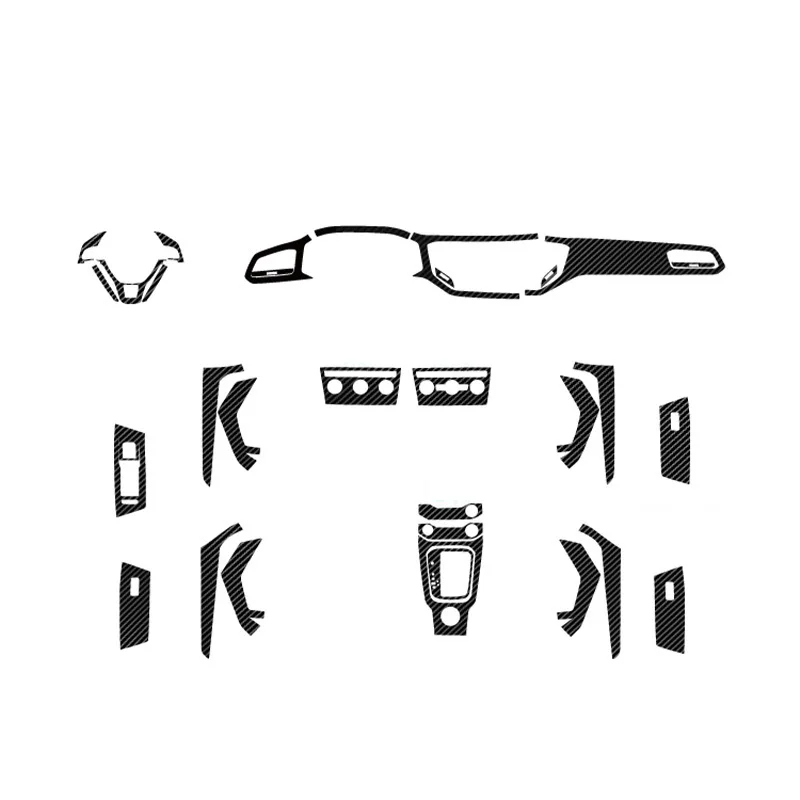 

Carbon Fiber For VW T-Roc T Roc Car Film Interior Stickers Center Console Gear Dashboard Air Door Handle Lift Panel Decals
