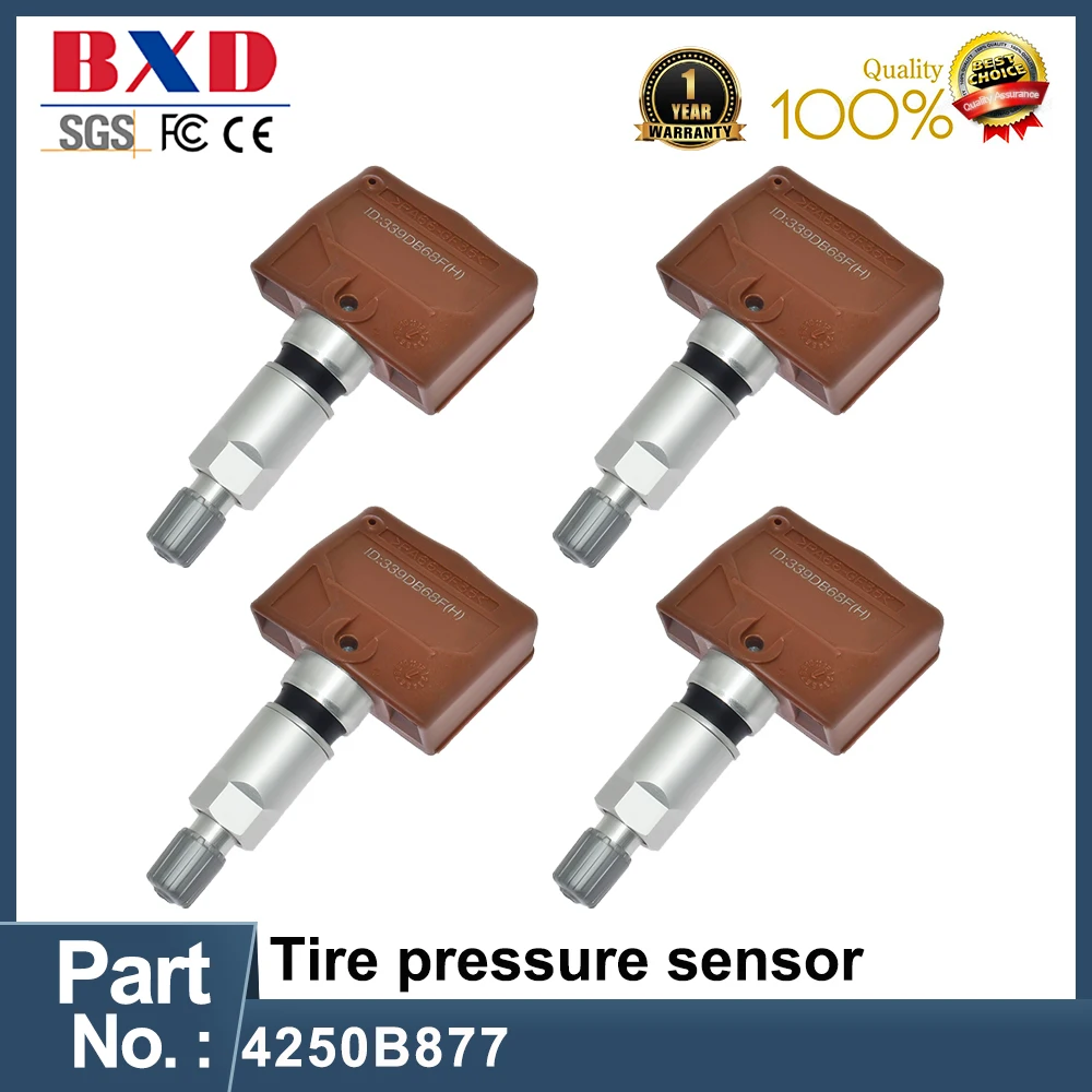 Датчик давления в шинах TPMS 4250B877, 1/4 шт., подходит для MITSUBISHI 06-12 ECLIPSE 11-12, датчик давления в шинах GALANT tpms