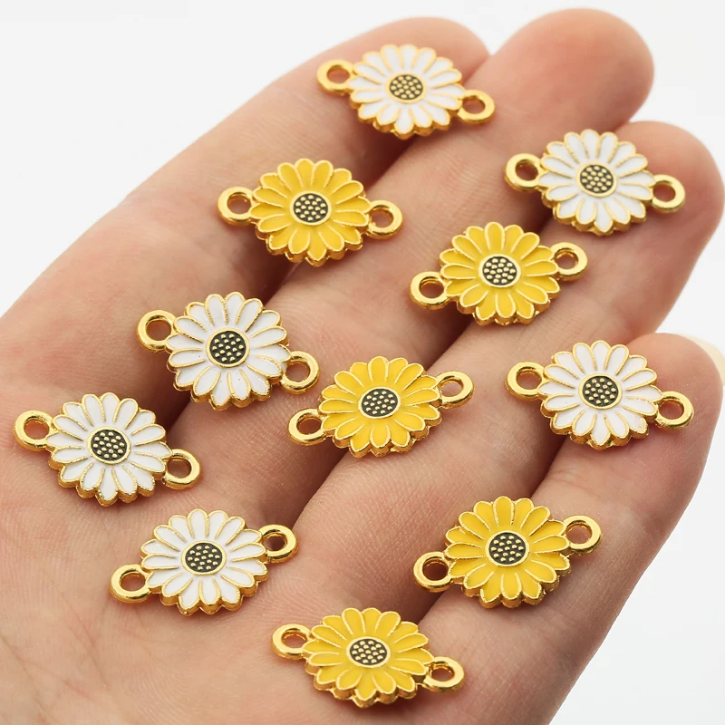 Подвеска в виде подсолнуха цветка маргаритки 10 шт./лот подвеска сделай сам