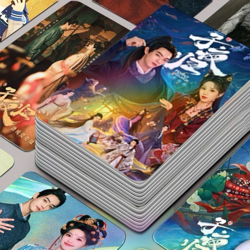 

30/50 шт. Soso Xu Kai Tian Xiwei Zhu Zhengting HD плакат ТВ Moonlit Reunion Drama Stills фото двусторонняя печать 3-дюймовая карта