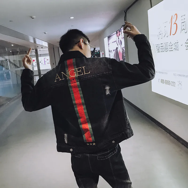 Новинка 2022 модное джинсовое пальто в Корейском стиле Повседневная Красивая