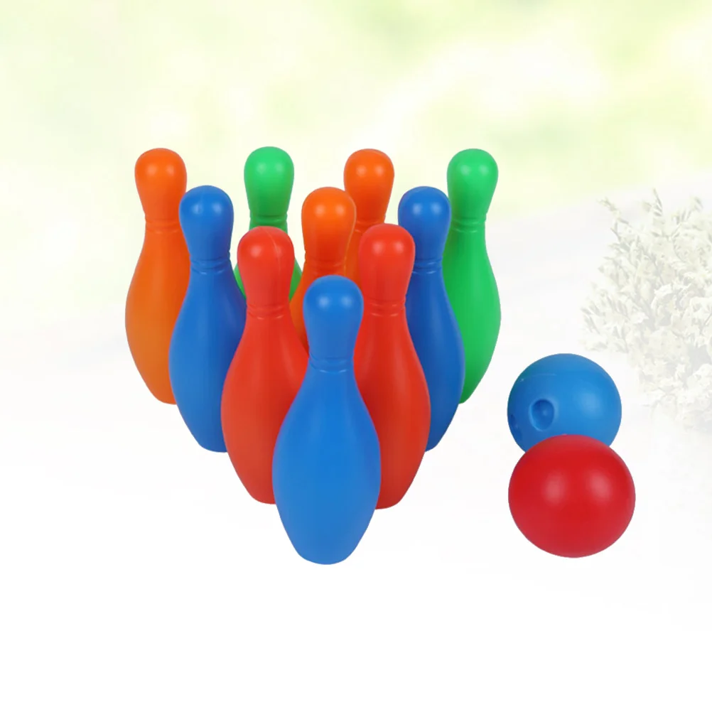 

1 Set Bowling Toy Funny Mini Bowling Game Educational Toy for Kid Baby Child (Bottles Of 11 Cm High)