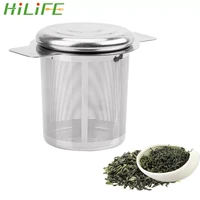 hilife tea infusers basket with 2 handles reusable stainless steel fine mesh tea strainer lid tea and coffee filters