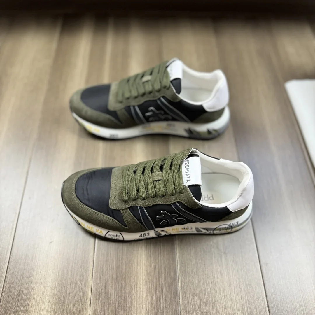 PREMIATA мужские нишевые замшевые сетчатые дышащие легкие кроссовки в стиле ретро