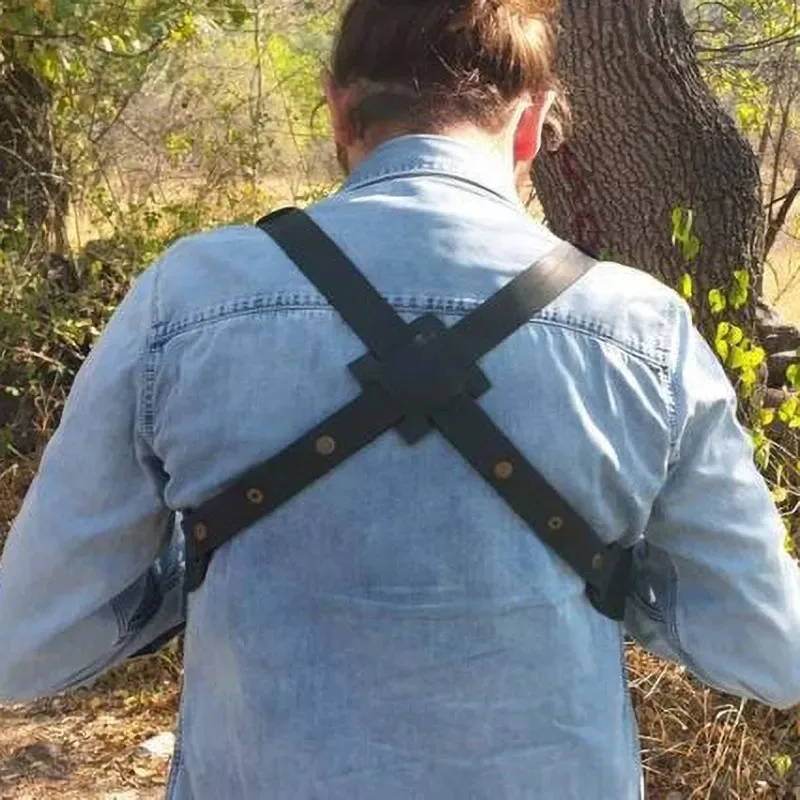 Кожаная сумка-Кобура в средневековом стиле винтажный двойной скрытый кошелек