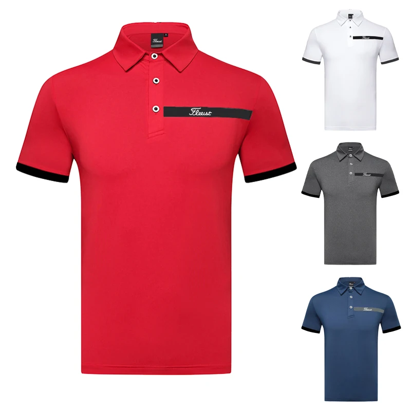 

Golf short sleeve t-shirt men's clothing summer outdoor sports trend Korean casual top fashion sports polo shirt