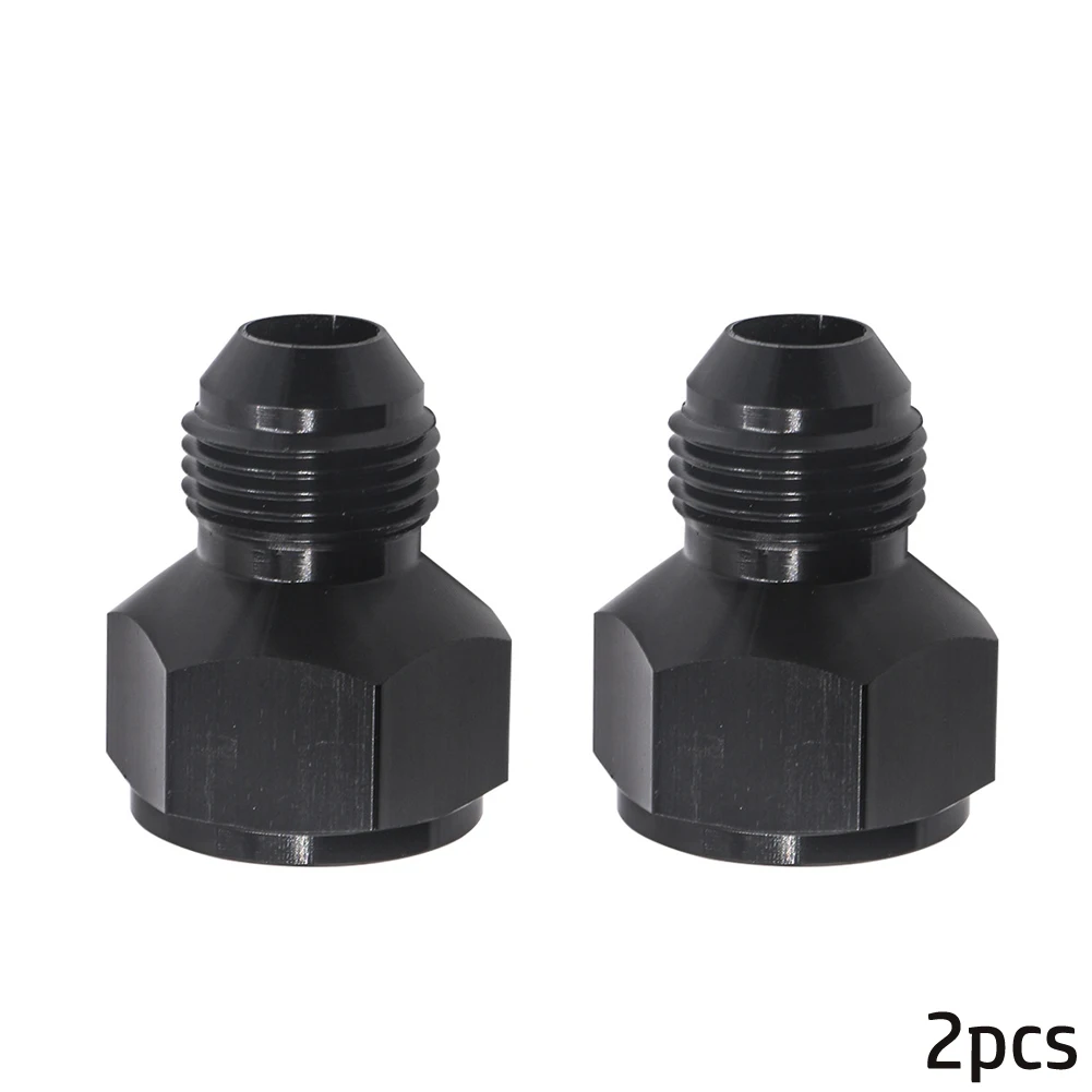 

2PCS AN10 Female To AN8 Black Male Aluminum Fitting Male Flare Reducer Fitting Fuel Oil Cooler Bulkhead Adapter