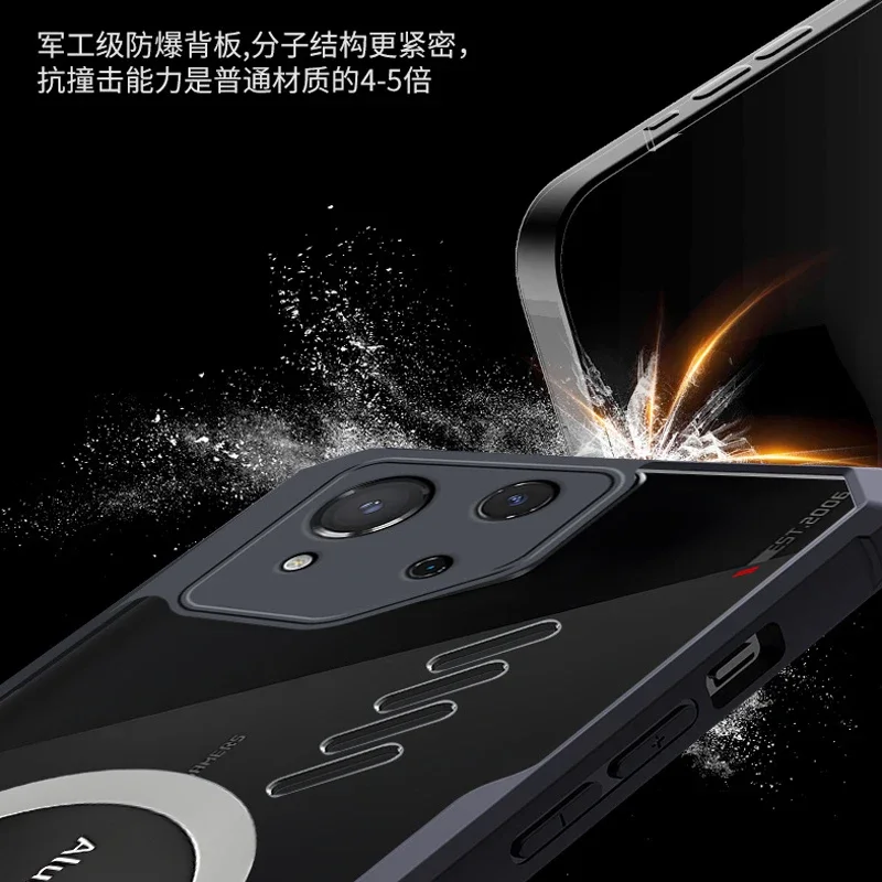 Чехол для ASUS ROG Phone 8 Pro роскошный магнитный силиконовый противоударный чехол с
