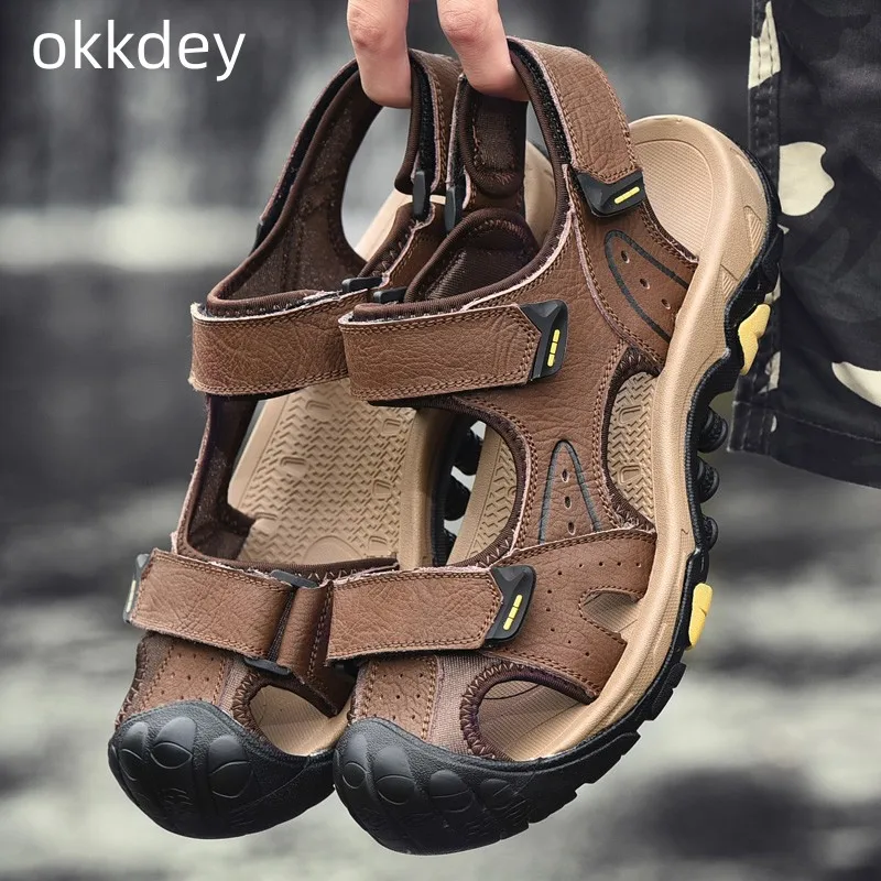 

Men's Sandals Breathable Sports and Leisure Outdoor Shoes Platform Breathable Non-slip Massage Beach Sandals Men New In Summer