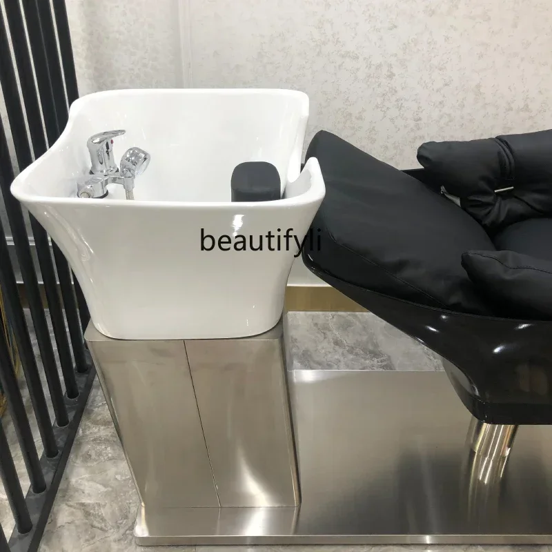 Парикмахерская стул для шампуня лежачая полусмывная кровать парикмахерская